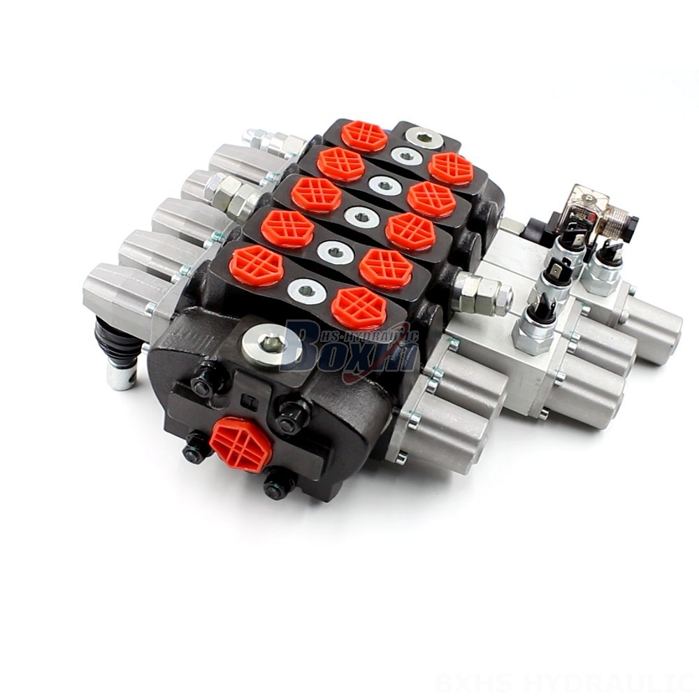 Distributeur Hydraulique 24v Industrial Hydraulic Control: 5 Spool Sectional Directional Valve main image